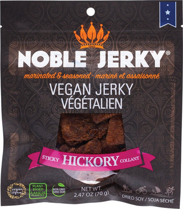 NOBLE JERKY Vegan Jerky  Sticky Hickory 70g