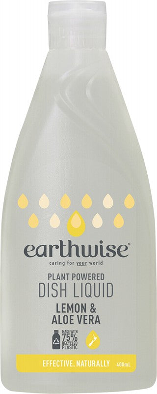 Earthwise Dish Liquid Lemon & Aloe Vera 400ml