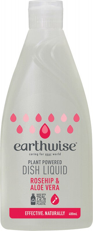 Earthwise Dish Liquid Rosehip & Aloe Vera 400ml