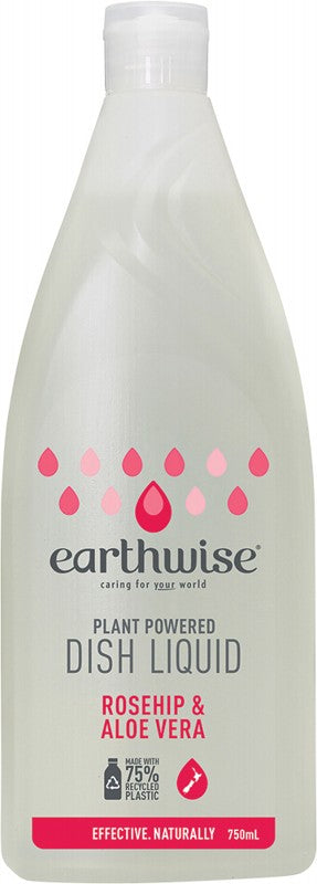 Earthwise Dish Liquid Rosehip & Aloe Vera 750ml