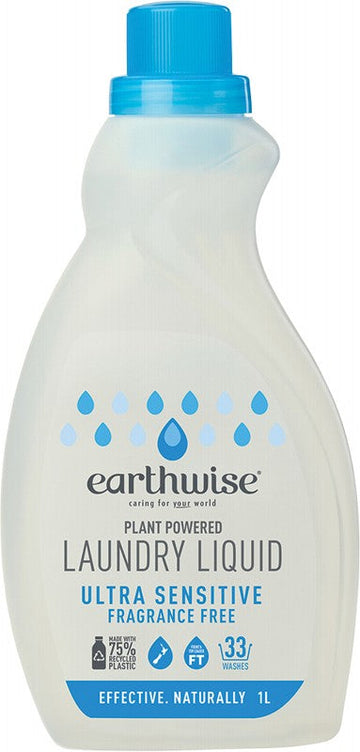 Earthwise Laundry Liquid Fragrance Free 1L