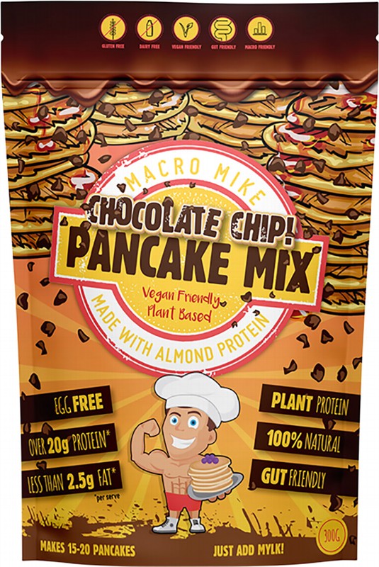 MACRO MIKE Protein Pancake Baking Mix Double Choc Chip 250g