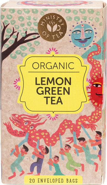MINISTRY OF TEA Herbal Tea Bags  Lemon Green Tea 20