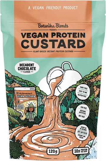 Botanika Blends Vegan Protein Custard Decadent Chocolate 120g