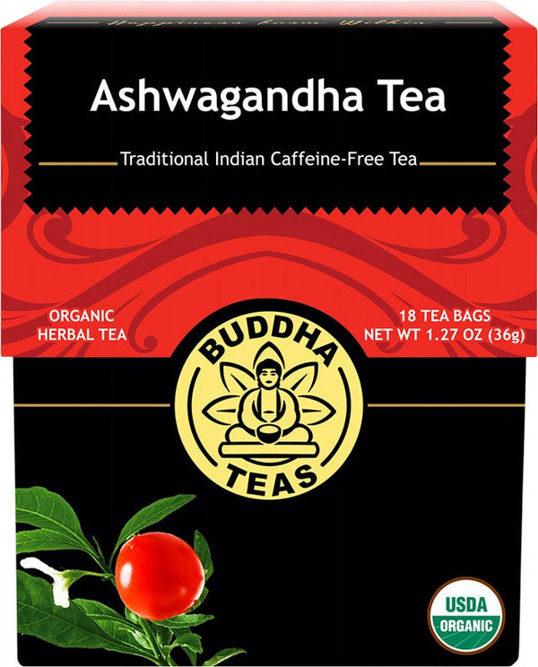 Buddha Teas Organic Herbal Tea Bags Ashwagandha Tea 18pk