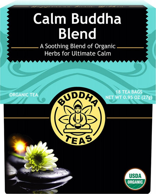 Buddha Teas Organic Herbal Tea Bags Calm Buddha Blend 18pk