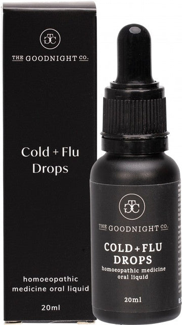 The Goodnight Co. Homoeopathic Medicine Oral Liquid Cold + Flu Drops 20ml
