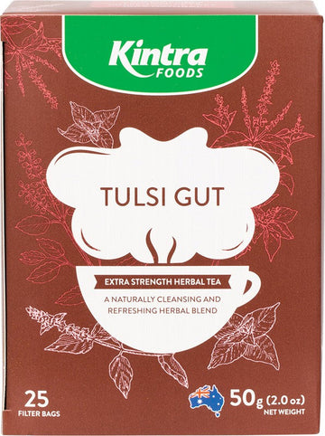 Kintra Foods Herbal Tea Bags Tulsi Gut 25pk