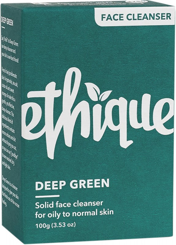 Ethique Solid Face Cleanser Bar Deep Green 100g