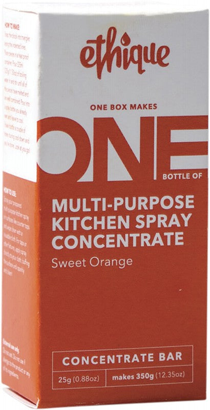 Ethique Multi purpose Kitchen Spray Concentrate Sweet Orange 25g