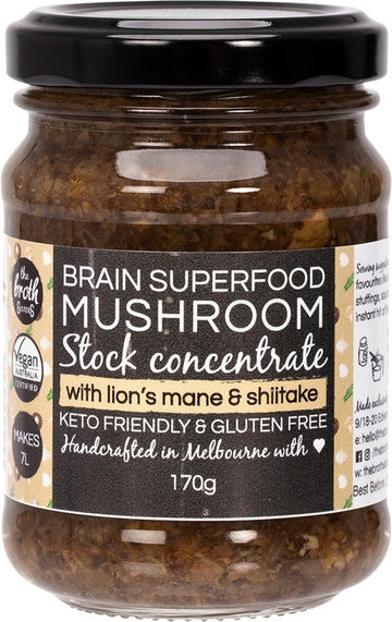 The Broth Sisters Stock Concentrate Superfood Mushroom with Lions Mane 170g
