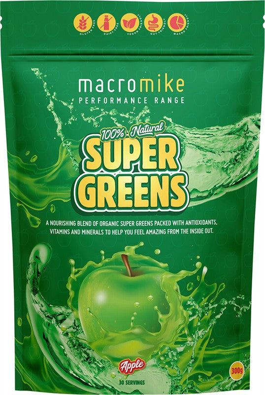 MACRO MIKE Super Greens Apple 300g