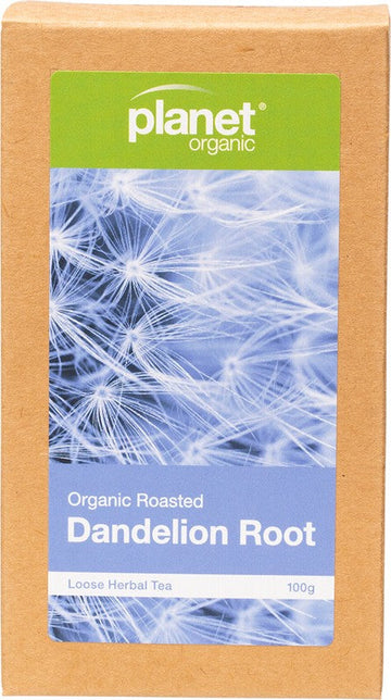 PLANET ORGANIC Herbal Loose Leaf Tea  Organic Roasted Dandelion Root 100g