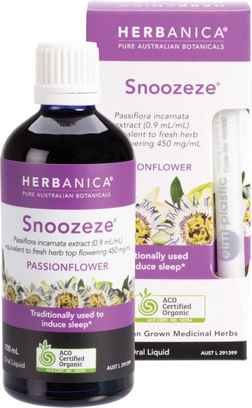 PPC Herbs Herbanica Herbal Tincture Snoozeze Passionflower 100ml