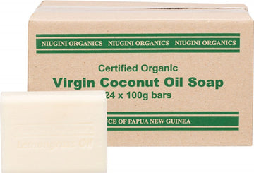 NIUGINI ORGANICS Virgin Coconut Oil Soap (unboxed)  Lemongrass 24x125g