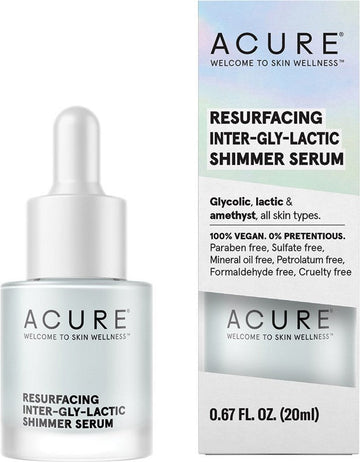 ACURE Resurfacing Inter-Gly-Lactic Shimmer Serum 20ml