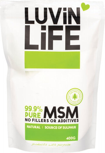 LUVIN LIFE MSM  Methyl Sulphonyl Methane 400g