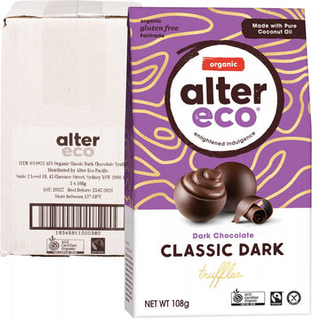 ALTER ECO Chocolate (Organic)  Classic Dark Truffles 5x108g