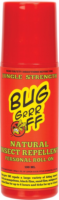 BUG-GRRR OFF Natural Insect Repellent  Jungle Strength - Roll On 100ml