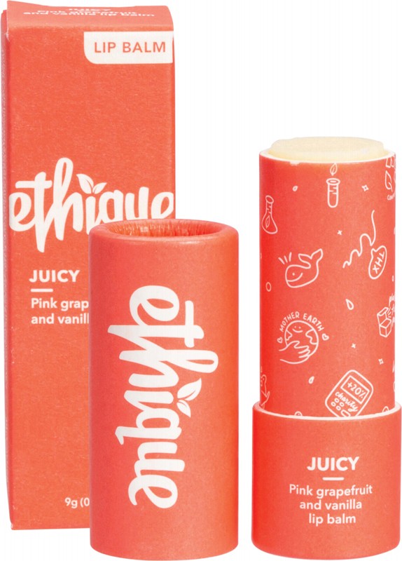 Ethique Lip Balm Juicy Pink Grapefruit & Vanilla 9g