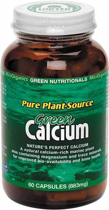Green Nutritionals Green Calcium Vegan Capsules 600mg 60 Caps