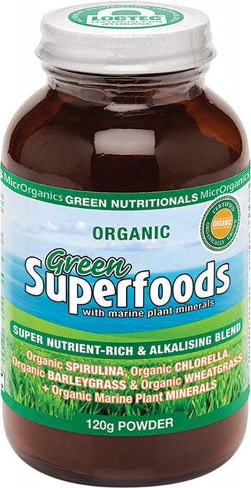 Green Nutritionals Organic Green Superfoods Powder 120g