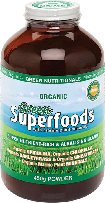 Green Nutritionals Organic Green Superfoods Powder 450g