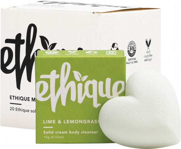 ETHIQUE Solid Cream Body Cleanser (Mini)  Lime & Lemongrass 20x15g