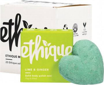 ETHIQUE Solid Body Polish (Mini)  Lime & Ginger 20x15g