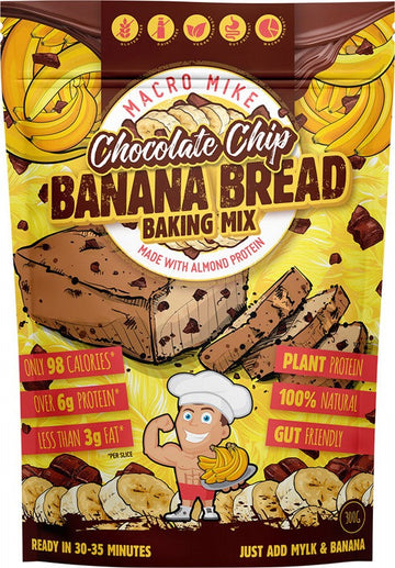 MACRO MIKE Protein Banana Bread Baking Mix Chocolate Chip 250g