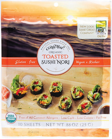 GOLD MINE Sushi Nori  Organic Toasted (10 Sheets) 25g