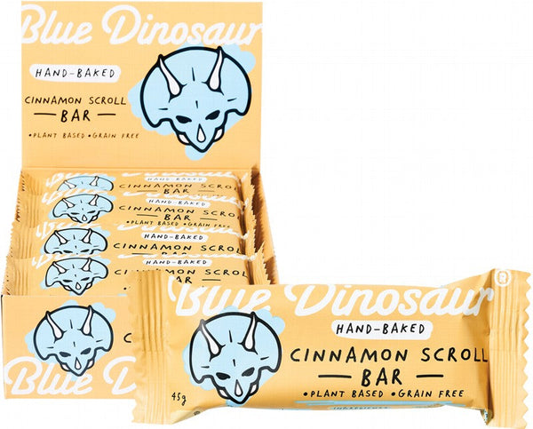BLUE DINOSAUR Hand-Baked Bar  Cinnamon Scroll 12x45g