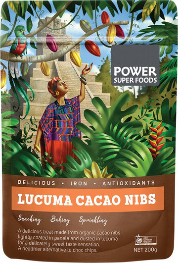 Power Super Foods Lucuma Cacao Nibs The Origin Series 200g