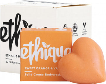 ETHIQUE Solid Creme Bodywash (Mini)  Sweet Orange & Vanilla 20x15g