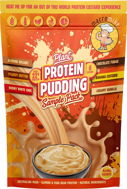 MACRO MIKE Plant Protein Pudding Sample Pack 6x40g