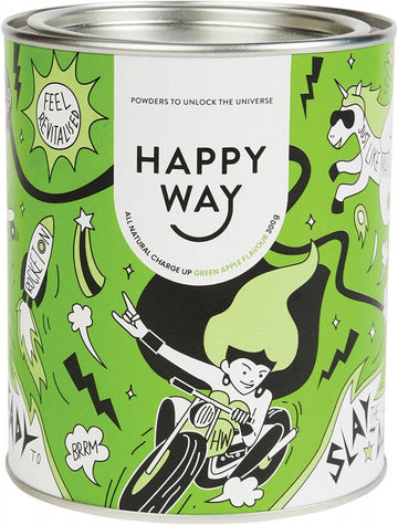 HAPPY WAY Charge Up  Green Apple 300g