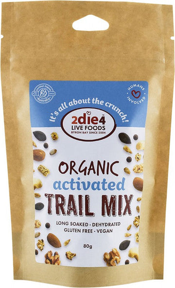 2die4 Live Foods Organic Activated Trail Mix 80g