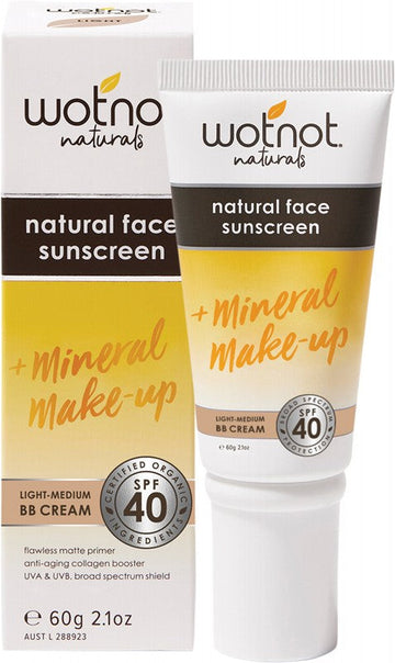 Wotnot Natural Face Sunscreen 40 SPF Beige BB Cream 60g