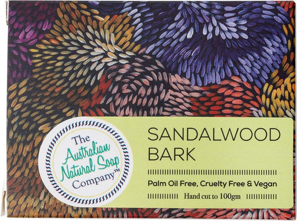 Australian Natural Soap CO Australian Bush Soap Sandalwood Bark 100g