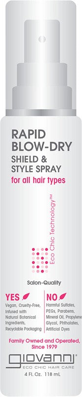 Giovanni Hair Shield & Style Spray Rapid Blow-Dry 118ml