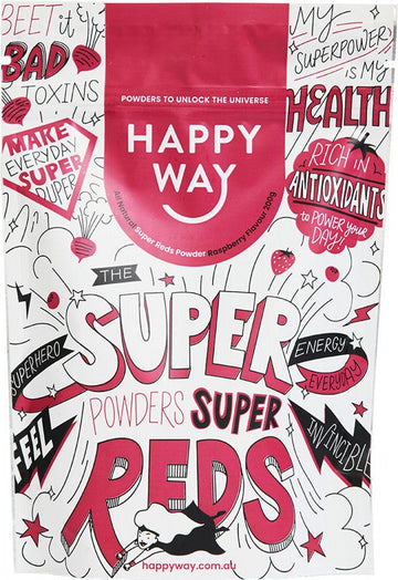 Happy Way Super Reds Powder Raspberry 200g