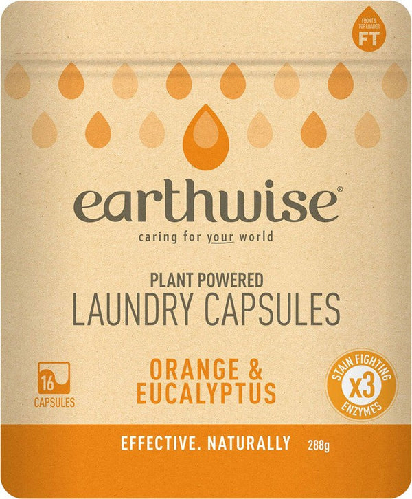 Earthwise Laundry Capsules Orange & Eucalyptus 16pk