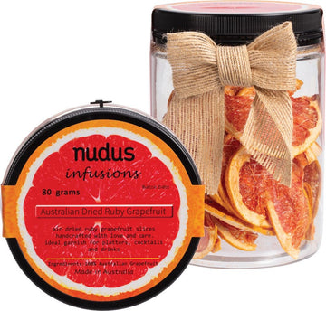 Nudus Infusions Australian Dried Fruit Slice Ruby Grapefruit Slice 80g