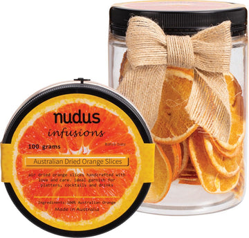 Nudus Infusions Australian Dried Fruit Slice Orange 100g