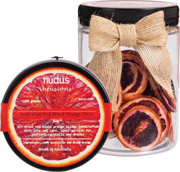Nudus Infusions Australian Dried Fruit Slice Red Blood Orange 100g