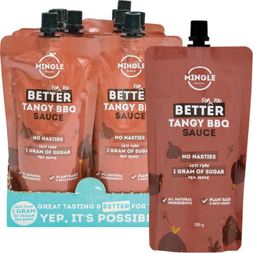 MINGLE Better For You Sauce  Tangy BBQ 10x250g