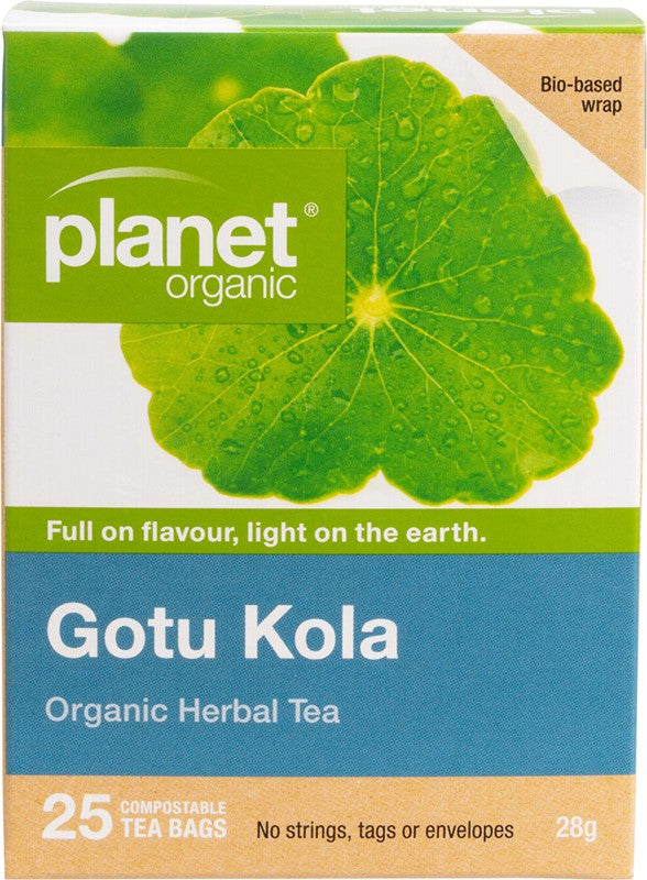 Planet Organic Herbal Tea Bags Gotu Kola 25pk