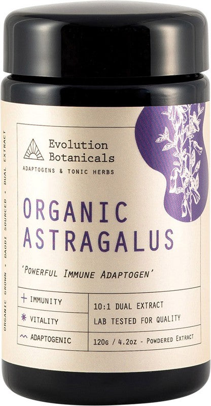 Evolution Botanicals Astragalus Organic 10:1 Powerful Immune Adaptogen 120g