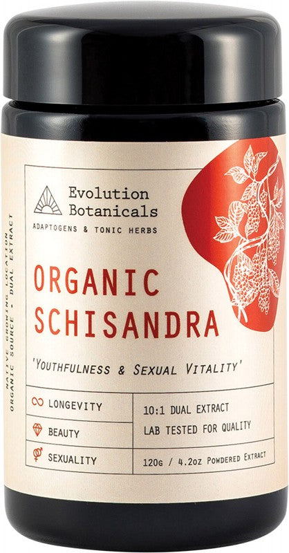 Evolution Botanicals Schisandra Organic 10:1 Youth & Sexual Vitality 120g