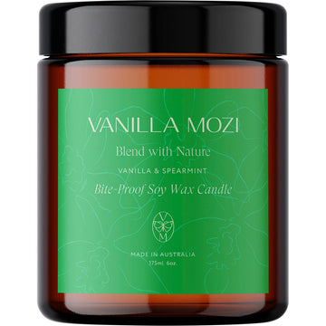 Vanilla Mozi Outdoor Soy Wax Candle Spearmint and Vanilla 175ml